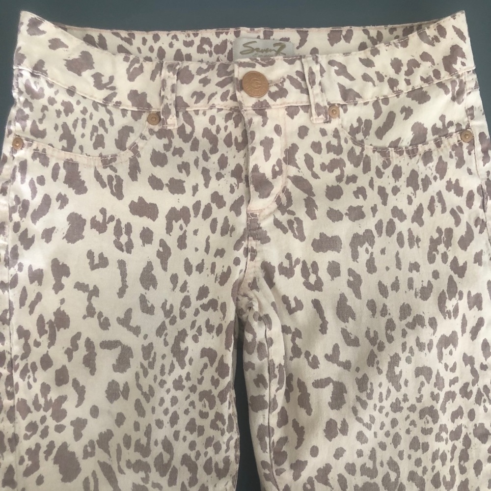 Seven7 leopard print pants